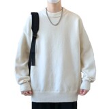 84766-P50秋冬休闲圆领纯色圆领毛衣男针织打底衫，男装针织衫/毛衣，电商D310B