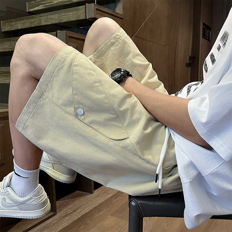 19910-特P35纯棉短裤男工装夏季美式复古潮牌ins休闲宽松大码五分图片
