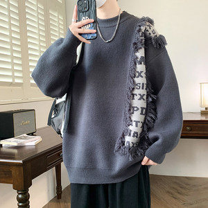 84638-P60秋冬新款休闲毛衣男长袖针织衫图片