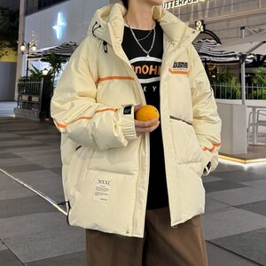 79009-特P258男冬季潮牌宽松面包服外套冬天加厚保暖羽绒服图片