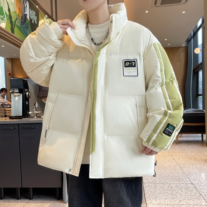 79008-特P248立领羽绒服男短款冬季潮牌痞帅青少年学生加厚外套,男装羽绒服,电商D310B