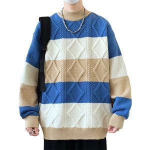 84956-P50 秋冬休闲圆领毛衣男针织打底衫图片