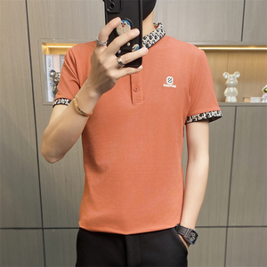 PL030-特P40控65夏季短袖t恤男士翻领刺绣polo衫上衣男体恤图片