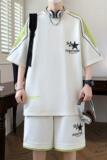 TZ24355-特P50短袖t恤套装男夏季学生一套休闲青少年半袖夏装潮，男装T恤，电商D310B