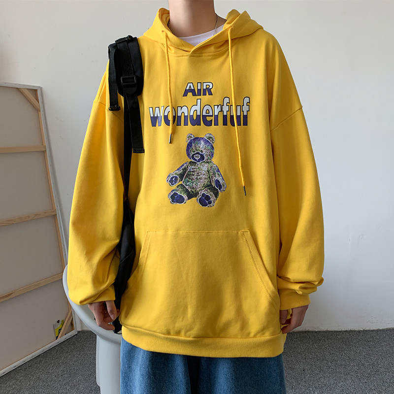 8558卫衣男连帽春季外套韩版潮流宽松ins港风情侣装春秋图片
