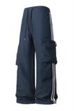 现货光板二开GSY2753特P36美式侧边条纹工装裤女男士运动纯色休闲，男装休闲裤，电商D310B