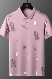 72806-P35短袖t恤男 夏季新款中青年翻领商务休闲薄款衫图片