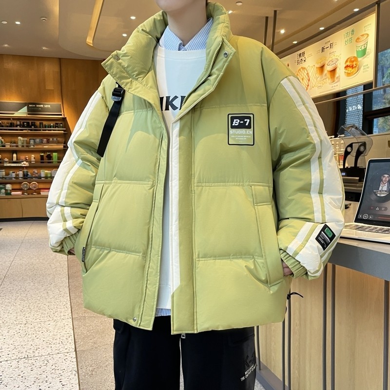 79008-特P248立领羽绒服男短款冬季潮牌痞帅青少年学生加厚外套,男装羽绒服,电商D310B