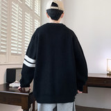 现货84518-特P55毛衣男秋冬季港风宽松纯色简约针织衫线衣，男装针织衫/毛衣，电商D310B