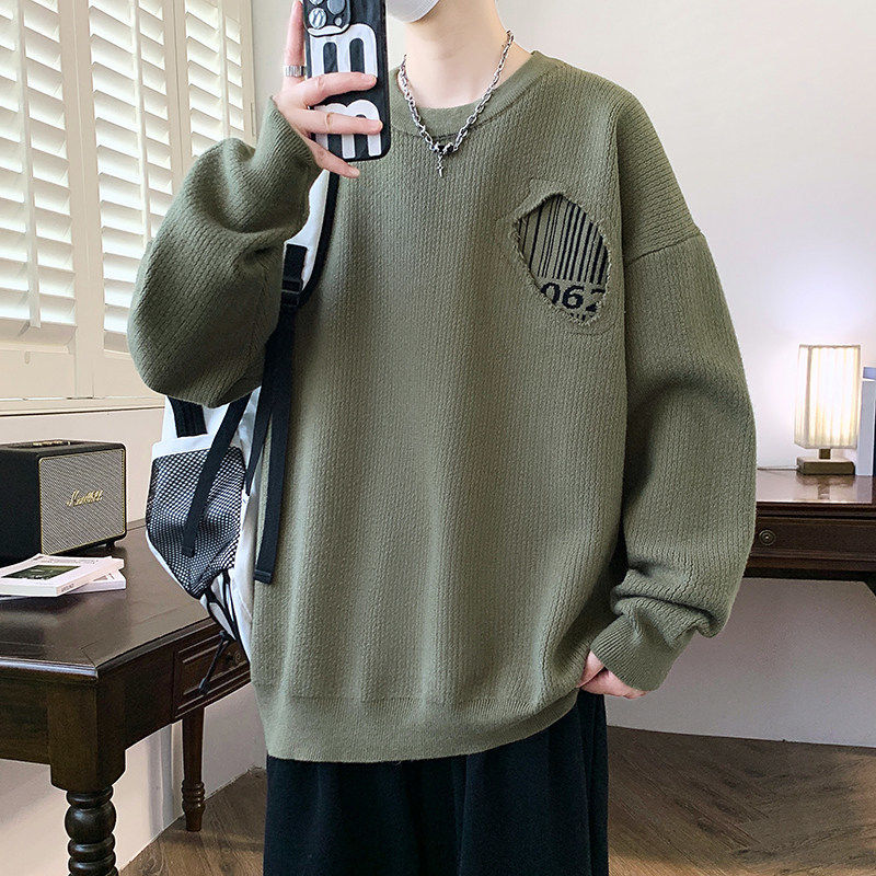 84663-P60秋冬新款休闲毛衣男长袖针织衫,男装针织衫/毛衣,电商D310B