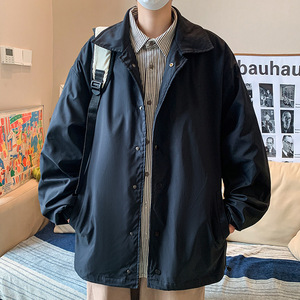 光板二开JK601特P55衬衫领外套男士2024春秋款痞帅夹克大码图片