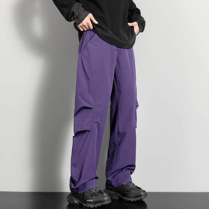 K028-P50户外工装裤百搭弯刀裤子微喇男休闲裤登山宽松,男装休闲裤,电商D310B