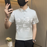 PL027-特P35控55男半袖Polo衫男短袖夏季翻领冰丝体恤打底衫，男装Polo衫，电商D310B