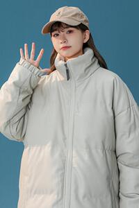 9291-P118pu皮衣棉服男潮街外套黑色韩版休闲宽松港风棉衣图片
