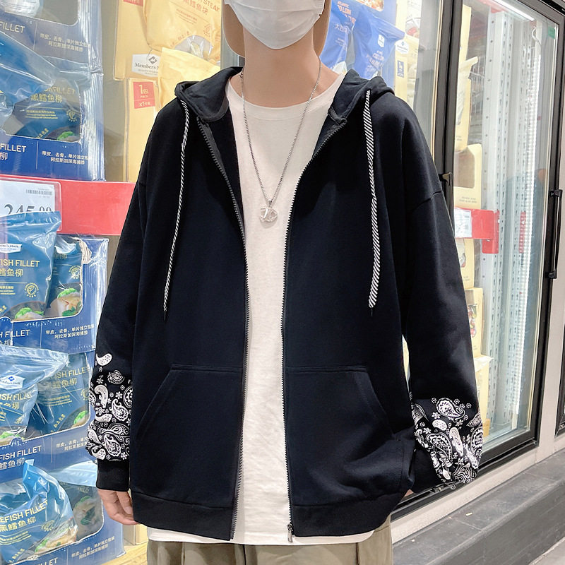 得物二开GSY9915-特P55卫衣男连帽宽松休闲服开衫外套,男装卫衣,电商D310B
