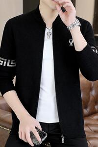79952-P60欧货男士针织开衫外套春秋季新款个性潮牌夹克图片