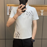 PL010-特P35社会小伙男士t恤polo衫短袖翻领潮牌时尚休闲个性潮流，男装Polo衫，电商D310B