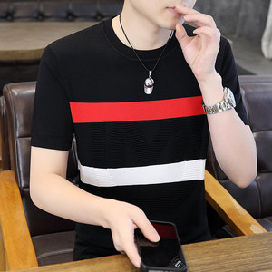 7967-P58欧货轻奢夏季新款短袖T恤男休闲打底衫图片