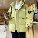 79009-特P258羽绒服男2024冬季新款韩版宽松潮流情侣连帽外套，男装羽绒服，电商D310B