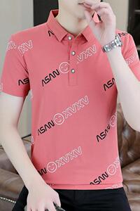 83010-P35新款翻领T恤男休闲短袖图片