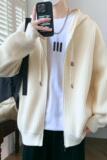 84872-特P70秋冬新款针织开衫毛衣男外套港风开衫连帽外套，男装针织衫/毛衣，电商D310B