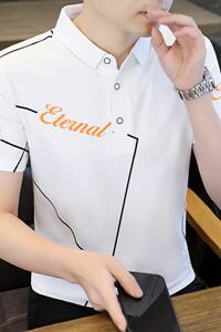 84022-P35春秋新款短袖T恤男休闲打底衫男士修身衫商务休闲图片