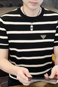 7969-P58欧货轻奢夏季新款短袖T恤男休闲打底衫图片