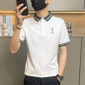PL3067-特P35短袖t恤男士休闲翻领夏季薄款polo衫男翻领商务体恤,男装Polo衫,电商D310B