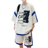84333-P55夏季短袖T恤男套装休闲两件套，男装T恤，电商D310B