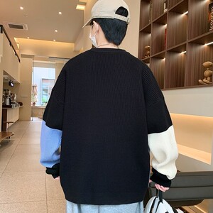 84545-P50秋冬休闲圆领毛衣男针织打底衫图片