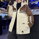 79011-特P258羽绒服男白鸭绒外套学生面包服韩版大码棉服冬装，男装羽绒服，电商D310B