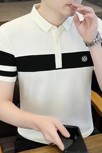 84038-P40 春秋新款短袖T恤男休闲打底衫图片