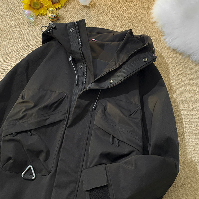 JK582-特P75冲锋衣春秋户外轻运动防水男女款登山服拉链机能外套,男装夹克,电商D310B