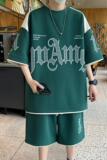 84304-P55夏装高中生t恤男短袖夏季青少年男装帅气学生潮流套装，男装T恤，电商D310B