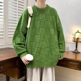 83483-P50港风宽松圆领毛衣男装秋冬季青少年宽松休闲针织衫潮，男装针织衫/毛衣，电商D310B