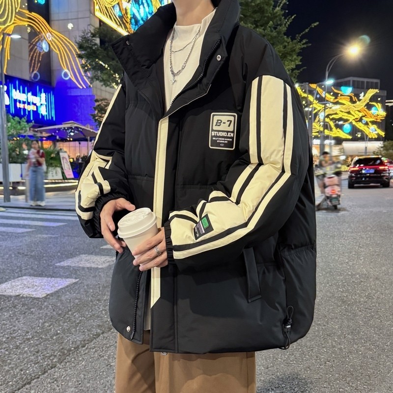 79008-特P24890白鸭绒羽绒服男冬季2024新款男款加厚男生短款外套,男装羽绒服,电商D310B