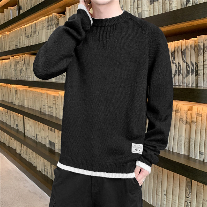 79389-P50毛衣男针织衫秋冬毛衫男士韩版个性潮流圆领线,男装针织衫/毛衣,电商D310（原电商305）