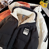 79007-特P258标90羽绒服男款秋冬季加厚宽松情侣连帽学生外套，男装羽绒服，电商D310B