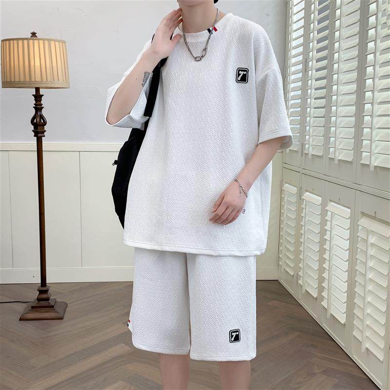 TZ23607-特P55夏季短袖T恤男套装休闲两件套,男装T恤,电商D310B