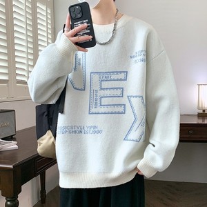 84719-P60秋冬休闲圆领毛衣男针织打底衫图片