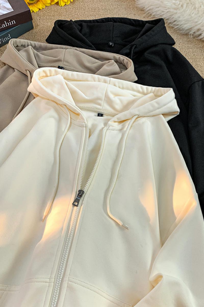 光板二开GSY9916-特P33纯色连帽开衫卫衣男女春夏潮牌宽松,男装卫衣,电商D310B