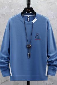 73802-P40长袖t恤男士秋季衣服学生潮流上衣男生秋衣男内搭卫衣图片