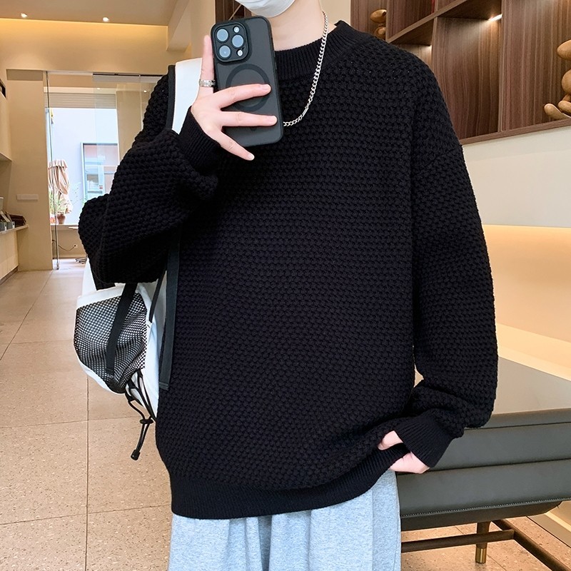 84547-P65秋冬休闲圆领毛衣男针织打底衫,男装针织衫/毛衣,电商D310B