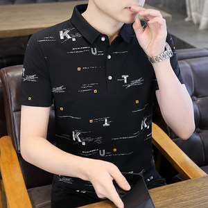 84006-P35夏季短袖T恤男休闲打底衫男士修身短袖衫商务休闲图片