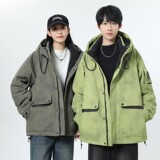 79010-特P268连帽羽绒服男冬季新款潮牌帅气加厚青少年工装外套，男装羽绒服，电商D310B