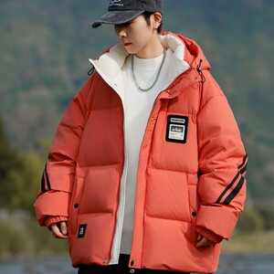 79007-特P258控338港风韩版休闲潮流时尚宽松羽绒服保暖外套男图片