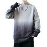84781-特P60渐变色毛衣男冬季简约潮针织衫男宽松慵懒风套头衫，男装针织衫/毛衣，电商D310B