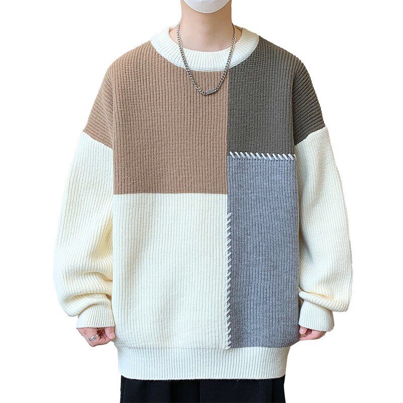 84539-P60秋冬休闲圆领毛衣男针织打底衫,男装针织衫/毛衣,电商D310B