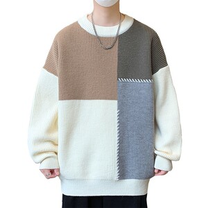 84539-P60 秋冬休闲圆领毛衣男针织打底衫图片