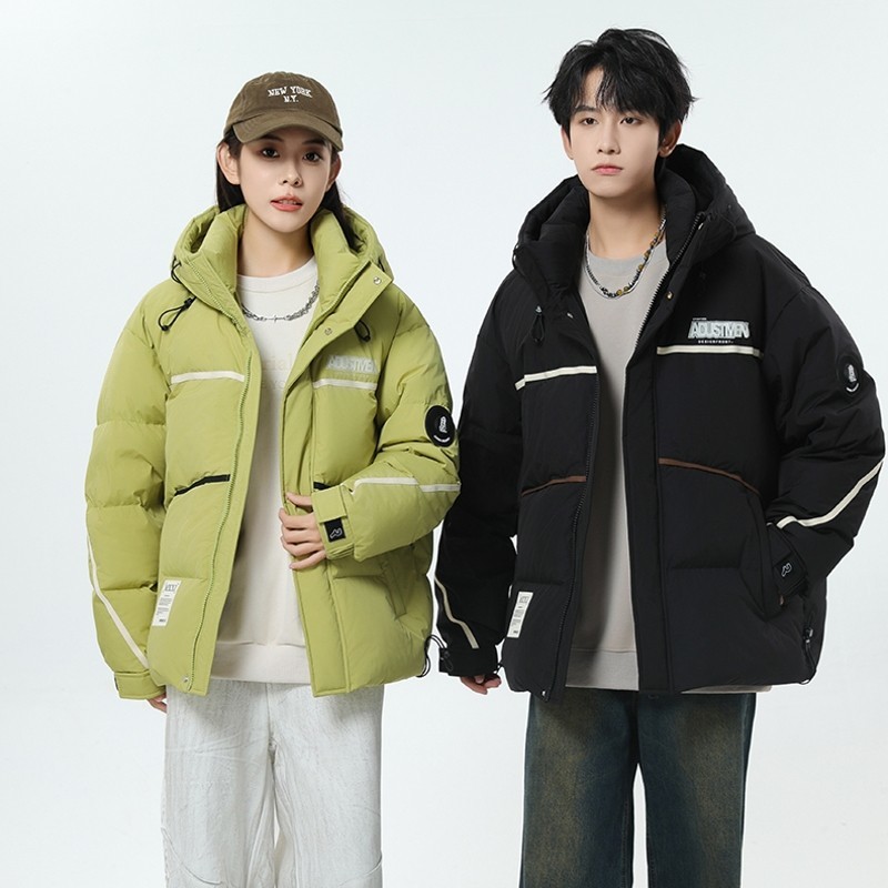 79009-特P258情侣加厚羽绒服港风休闲男装外套青年学生连帽大码,男装羽绒服,电商D310B
